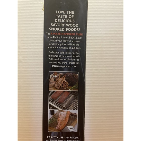 New AMAZE-N 12" Tube BBQ Smoker Grilling 100% Stainless Steel Cook Out Accessory - Picture 4 of 9